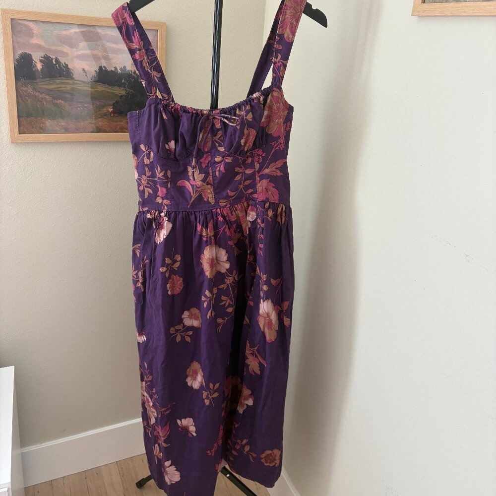 free people laters baby corset midi dress